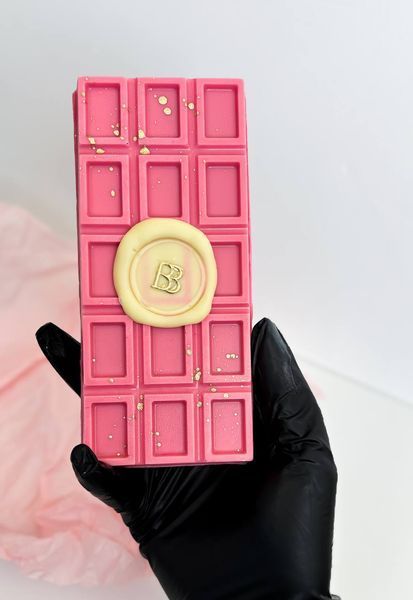 Велика волохата шоколадка рожевий пішманія - волосся ангела berrybar_zt 150г BBP01-07 фото