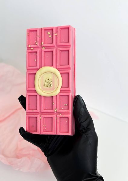 Велика волохата шоколадка рожевий пішманія - волосся ангела berrybar_zt 150г BBP01-07 фото