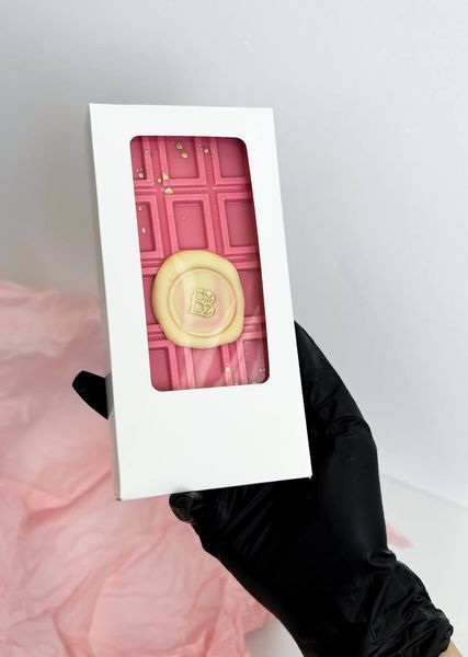 Велика волохата шоколадка рожевий пішманія - волосся ангела berrybar_zt 150г BBP01-07 фото