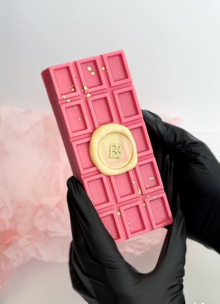 Велика волохата шоколадка рожевий пішманія - волосся ангела berrybar_zt 150г BBP01-07 фото