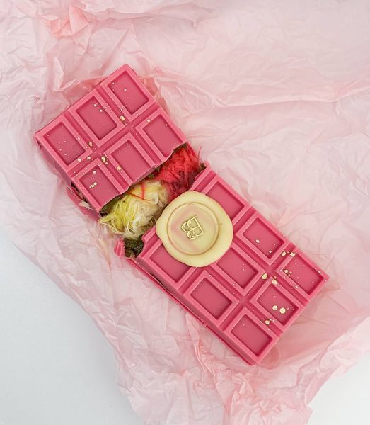 Велика волохата шоколадка рожевий пішманія - волосся ангела berrybar_zt 150г BBP01-07 фото