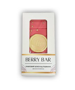 Шоколадка с волосами пишмание розовая - волосы ангела berrybar_zt 120г BBP01-06 фото