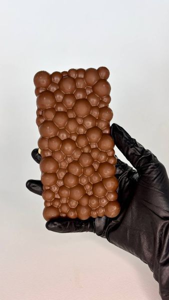 Крафтовая молочная шоколадка с целым фундуком из бельгийского шоколада и собственной надписью - Berry Bar BBP01-32 фото